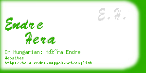 endre hera business card